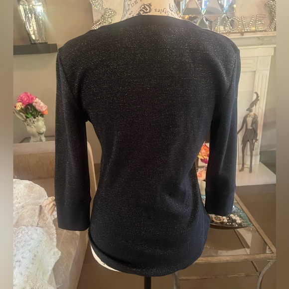 Lauren Ralph Lauren black and gold top - Picture 6 of 11